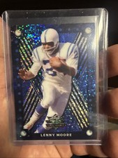 1/1  Lenny Moore 2025 Leaf Valiant Pre-Production Proof Colts