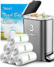 3 Gallon 300 Counts Small Trash Bags 3 Gallon 3.1 Gallon 3.2 Gallon Fit 10 Liter