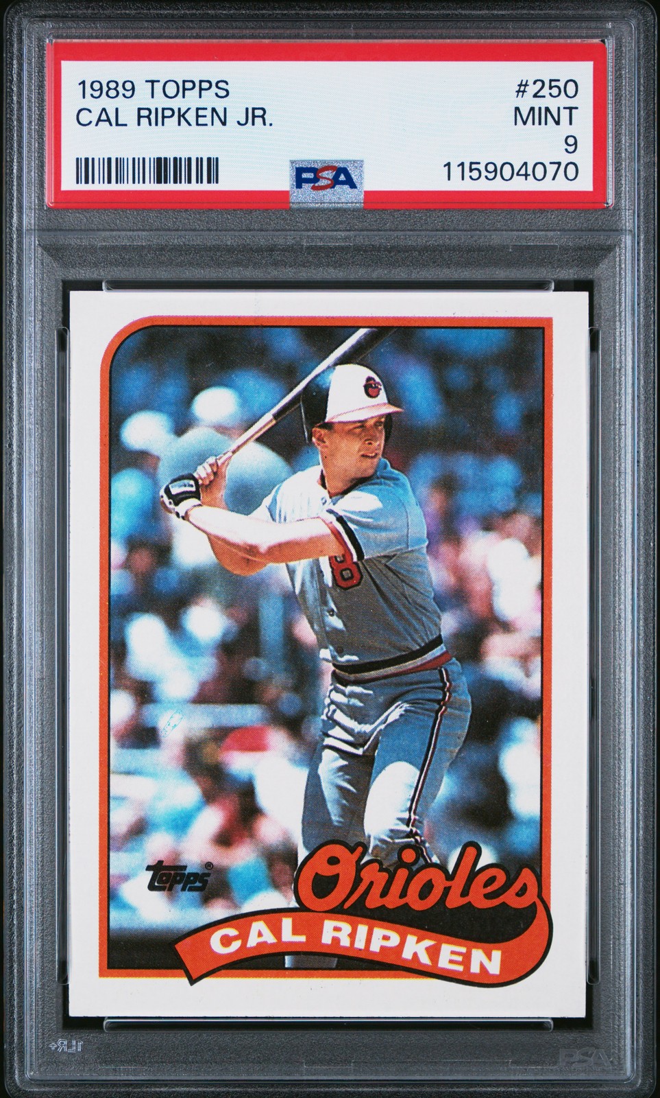1989 TOPPS #250 CAL RIPKEN JR. PSA 9