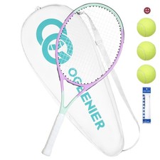 27" Tennis Racket for Adults, Pre-Strung Tennis Racquet for Beginners, Lightw...