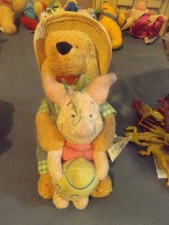 Disney Store Winnie the Pooh  PIGLET WITH EASTER EGG 8" STUFFED PLUSH