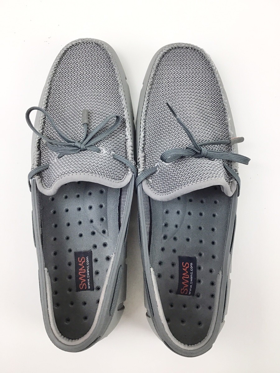 SWIMS Men Loafer Braided Lace Gray Size 8 | eBay display picture 3