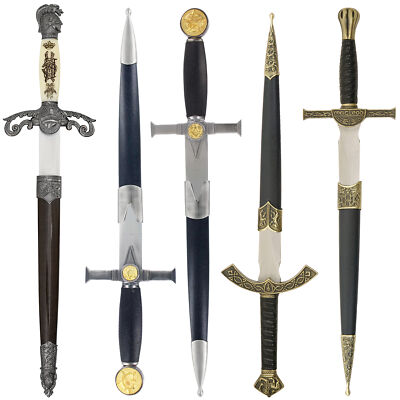 MEDIEVAL KNIGHT HISTORICAL SHORT SWORD FIXED BLADE DAGGER KNIFE w/ SCABBARD