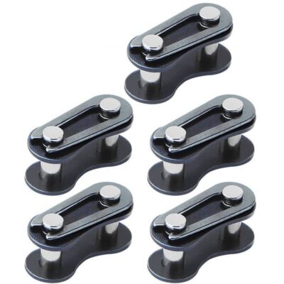 5Pcs Black Roller Chain Connecting Links Speed Master Link Track