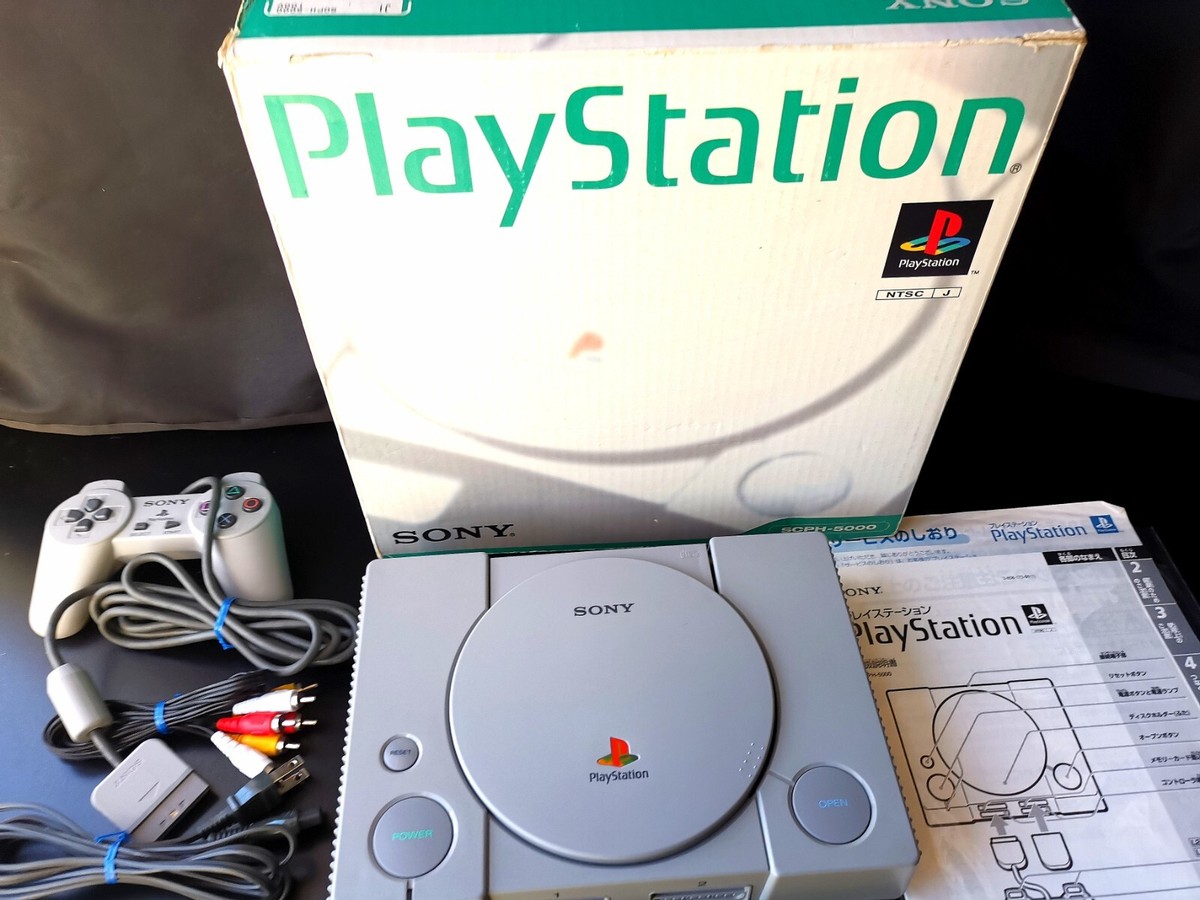 ❣️PlayStation❣️ SONY SCPH-5000 Playstation 1 SCPH-5000 Console System w/Box Japan PS1 Sony
