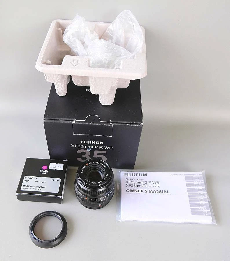 Open Box Fuji XF 35mm f2 R WR Fujinon Lens with Box Manual filter Free Shipping