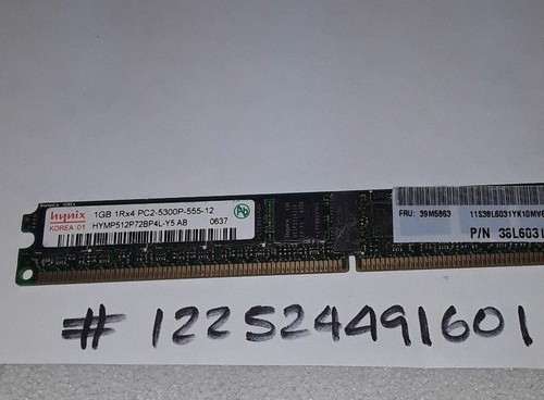 Barrette RAM Hynix 2 Go DDR2 PC2-5300P 667 MHz ECC Enregistrée, 240 Pins