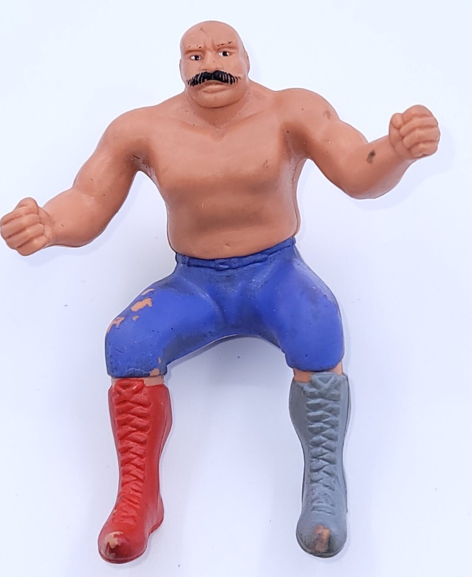 The Iron Sheik THUMB WRESTLERS LJN WWF wrestling superstars figure
