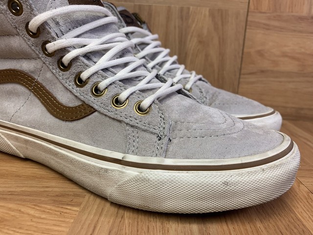 vans tan suede high tops