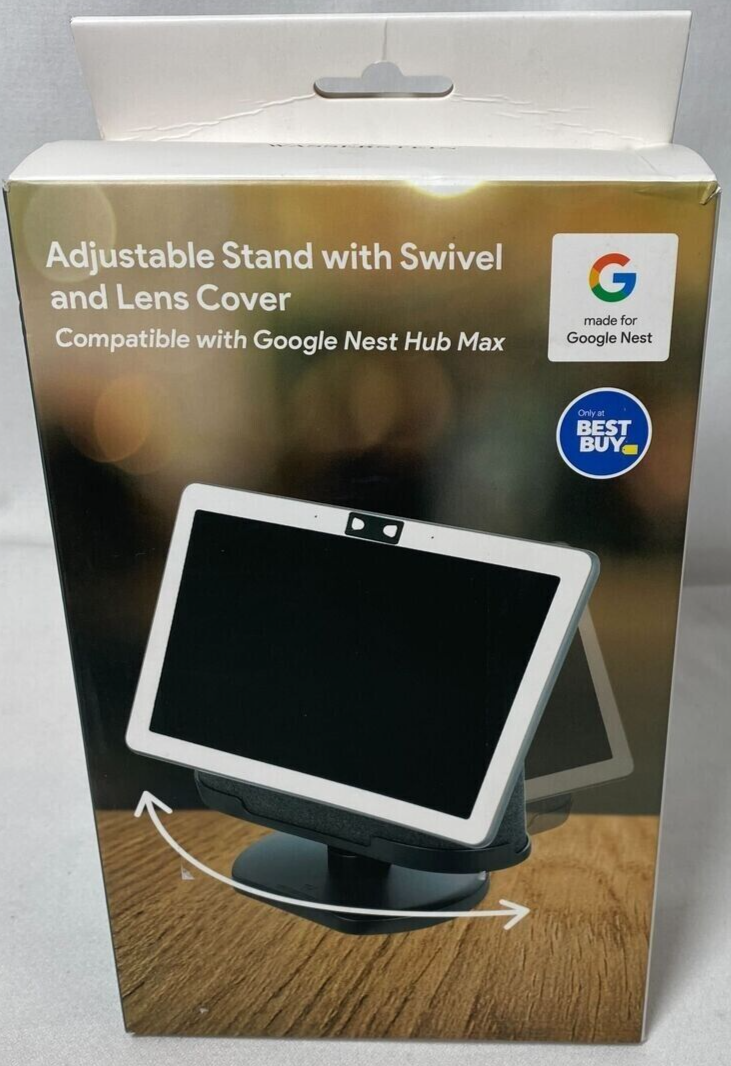 NEW) Wasserstein Adjustable Stand with Lens Cover for Nest Hub Max