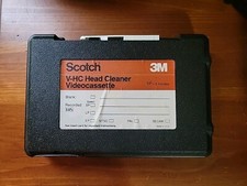 SCOTCH 3M VHS Head Cleaner V-HC Videocassette - Vintage W Instructions