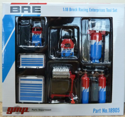 ミニカー GMP 1:18 BRE GARAGE ACCESSORY SET 1:18 GMP Accessories Set Garage Tool Set BRE Red White Blue