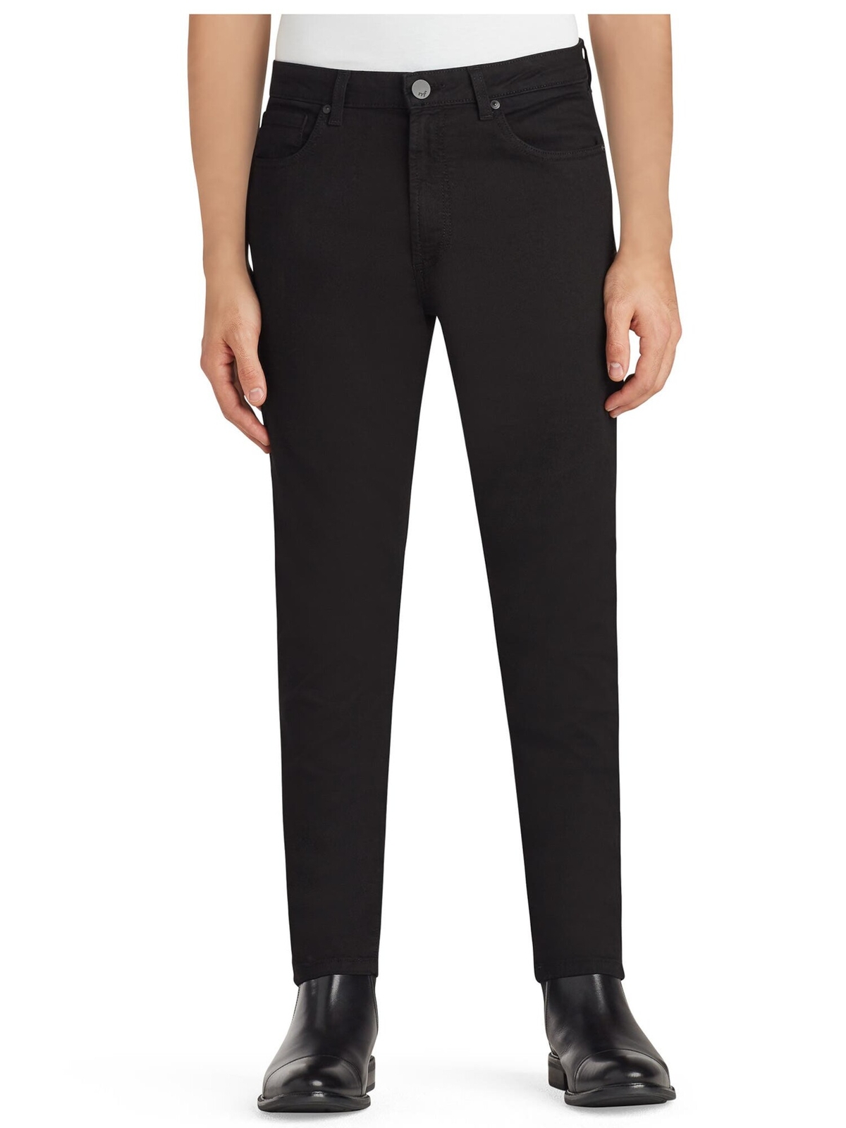 MONFRERE Мужские прямые черные эластичные зауженные джинсы из смесового хлопка 30 22890₽