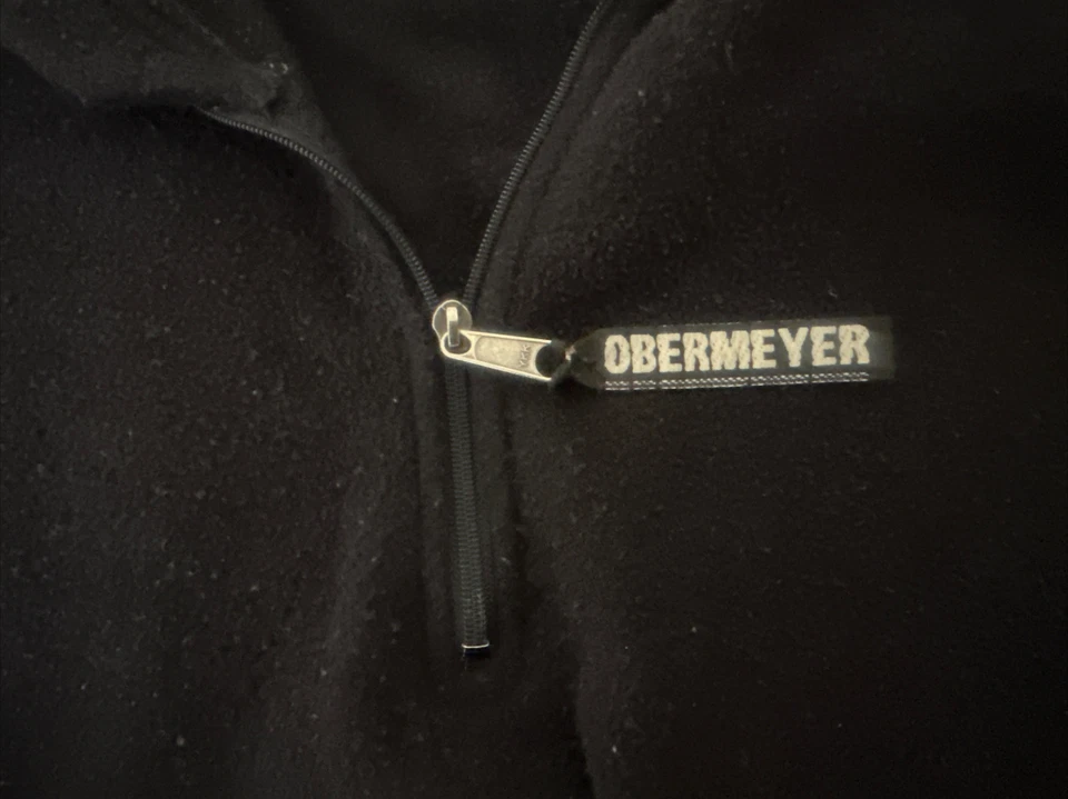 Obermeyer Sweater Women’s XS Black 1/4 Fleece Jacket Long Sleeved Read Desc. - Image 4 of 4