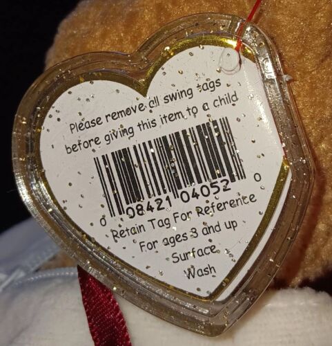 TY BEANIE BABY CURLY DER BÄR NICHT MEHR PRODUZIERT 1993 SELTEN *FEHLER* ETIKETT ORIGINAL KOSTÜM - Bild 4 von 5