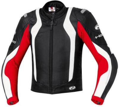 Held Damen Motorradjacke Street Lederjacke schwarz weiß rot UVP 399,95€ 