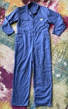 Vintage 70s Big Mac Coveralls Mens 46L Blue Mechanic Boiler Workwear JCPenny