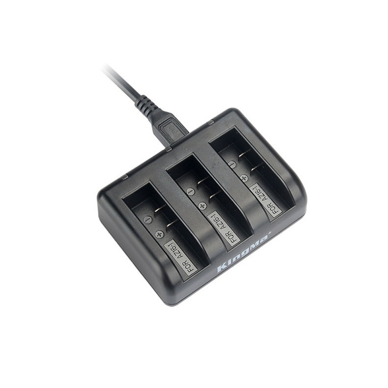 AZ16-1 3-Channel Battery Charger Charging Dock For Xiaomi Yi 4K II Action Camera