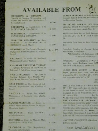 TSR 1976 - THE STRATEGIC PREVIEW #3 - TSR Jobbies D&D In House Zine - Ultra Rare - Picture 11 of 15