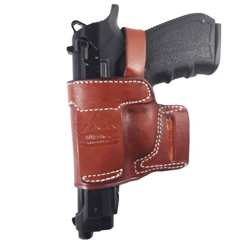 Fast Draw Outside The Waist Band OWB Carry Handmade Leather Gun Holster - Picture 50 of 72