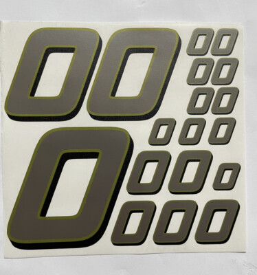 Discounted -  Silver With Black & Yellowish/Green  #0 R/c Box L