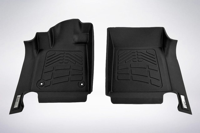 2-Piece Front Row Black Floor Mats for 2012 - 2019 Toyota Tundra