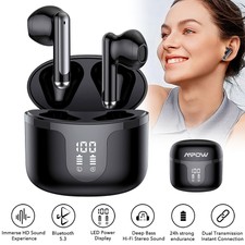 Bluetooth 5.3 Wireless Earbuds Bass Stereo Earphones Headphones Sport Headset
