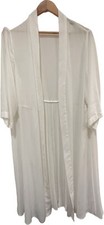 Joanna Hope Ivory Kimono Pleated Back Uk Size 24 Slight Mark See Photos