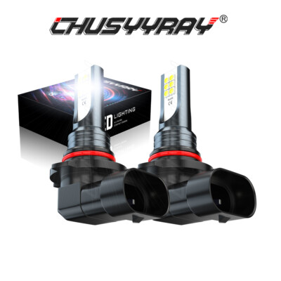 Chusyyray H10 LED Fog Light Bulbs – 6000K Super Bright 30W Pair, Fits 9145/9140/9005 & More