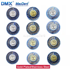 Dental Conical Screw Posts Root Canal Pins Tip Gold Plated/Stainless Steel