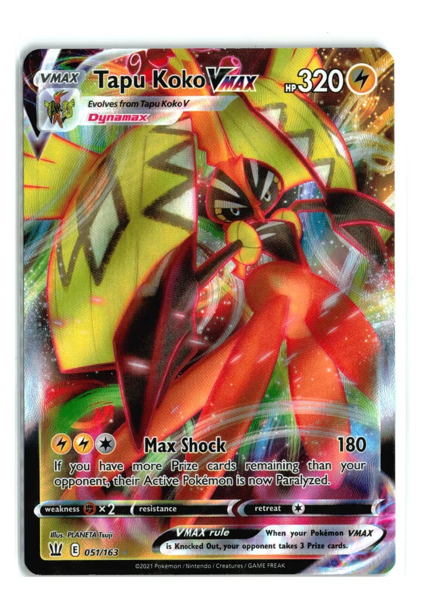 Tapu Koko VMAX 051/163 | SWSH - Battle Styes | Ultra Rare | Pokemon NM