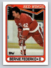 Bernie Federko 1990-91 Topps #191 Detroit Red Wings