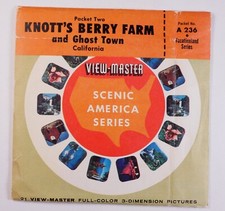 View-Master Knott's Berry Farm Ghost Town 2 3 reel packet A236