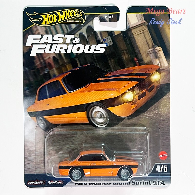 Mattel Hot Wheels Premium 2025 Fast & Furious #4 Alfa Romeo Giulia