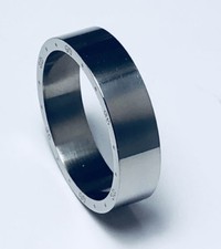 Unisex 316L Stainless Steel Wedding Ring Plain 6mm Band Size 7 - 11 NEW SS107