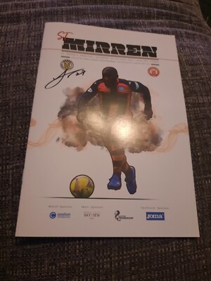 4 signiert auf A St Mirren V Hamilton schottisches Fußballprogramm 2020/21