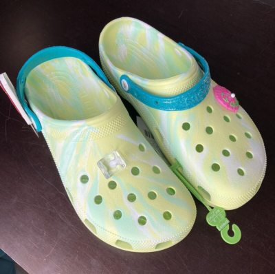 Margaritaville Limited Edition Crocs Clog Lime Green Marble Tropical Mens 10 s-l400.jpg main image 4