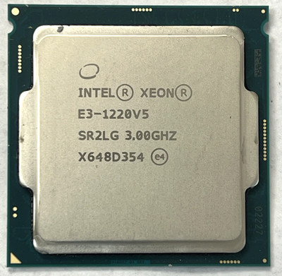 Intel Xeon E3-1220V5 CPU Processor 3.00 GHz 4-Core 8 MB Cache 8 GT/s SR2LG