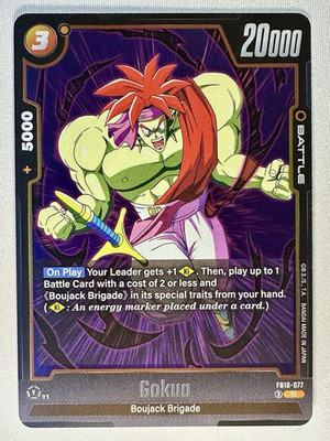 Bandai Dragon Ball Super TCG Gokua FB10-077 Destroyer Kings Rare 20000 Cost 3