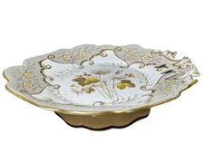 C.1840 British Porcelain Fruit Compote hand Painted