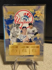 2023 Lightning Legends Babe Ruth Roger Maris Aaron Judge Gold Limited Edition