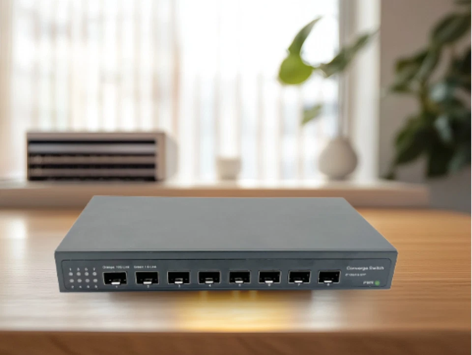 Switch 10G Fibre Optique – 8 Ports SFP+ 10Gb, Switch Réseau Pro, Plug & Play