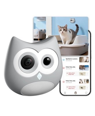 Litter Box Camera   AI Cat Health Monitoring, Records Cat's Toileting Behavio...