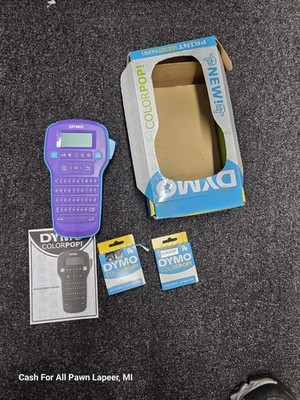 DYMO COLORPOP! Label Maker Silver & Blue Glitter Tape   Portable Handheld