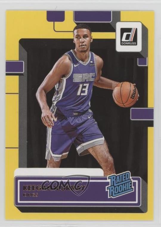 2022-23 Panini Donruss Rated Rookie Yellow Flood Keegan Murray #204 Rookie RC