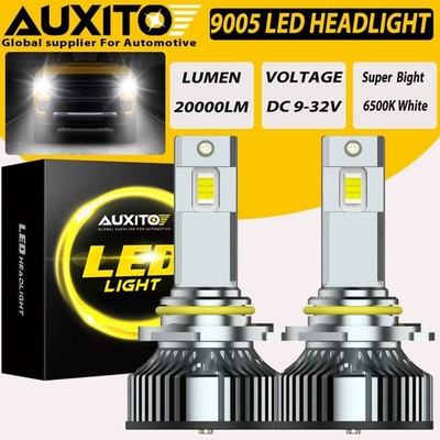 9005 LED Headlight Bulb Kit Hi/Low Beam 6500K White Bulbs Bright Lamp CANBUS Y19