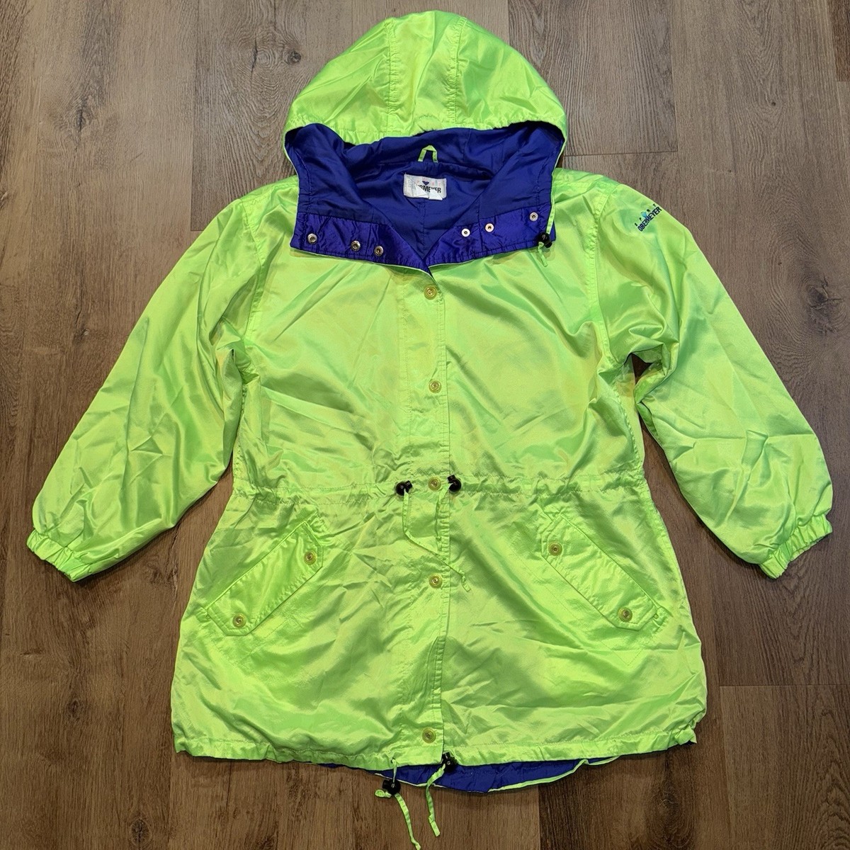 Vtg Obermeyer Ski Jacket Womens 6 Pamela Neon Snow Bunny Shiny
