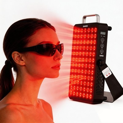 SANSI 120W Red Light Therapy Lamp 660nm 850nm Infrared for Face Body Pain Relief