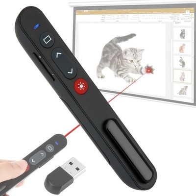 Presentation Clicker 2.4GHz Fernbedienung Laserpointer für PowerPoint Präsent...