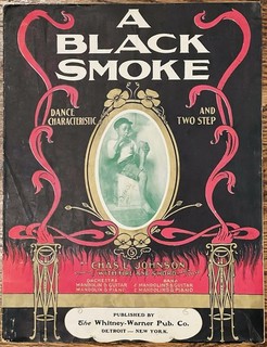vintage RAGTIME sheet music A BLACK SMOKE a RAG by CHARLES L. JOHNSON 1903